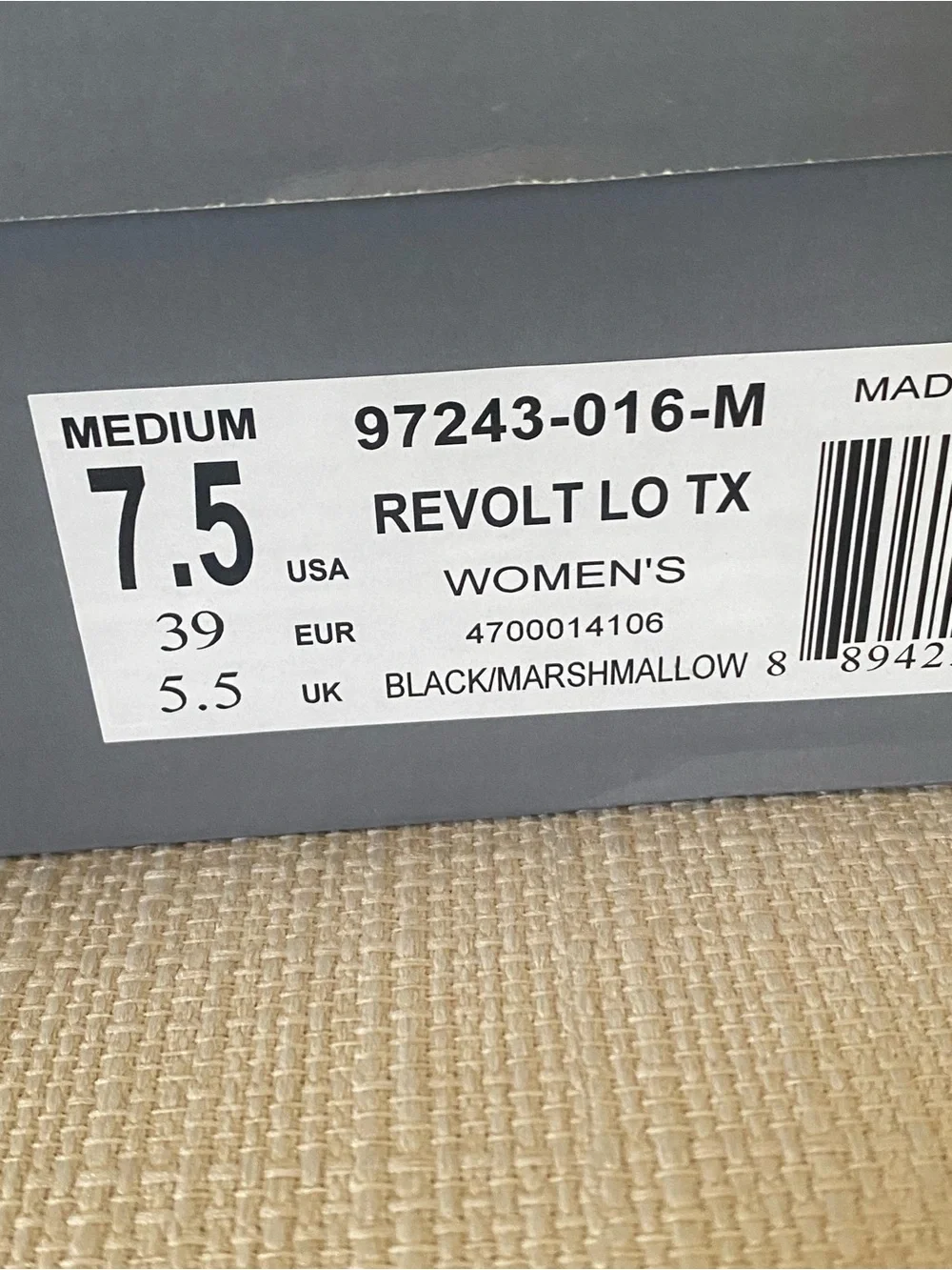 Palladium Revolt Lo TX in Black and Marshmallow